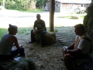 Waterbreak during haying